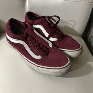 Burgundy Vans